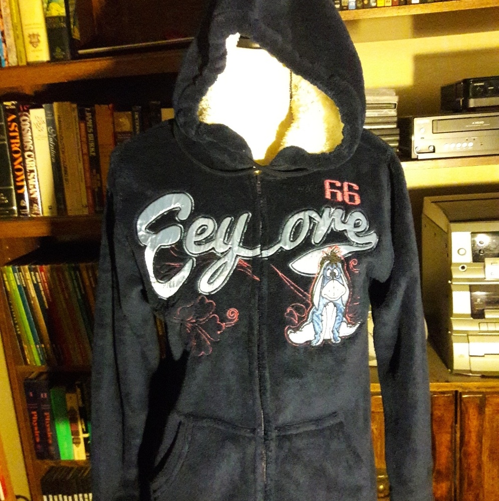 Disney Eeyore New Blue Hooded Jacket